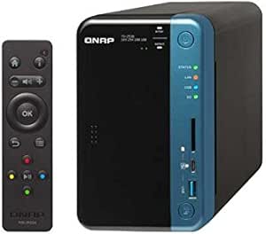 QNAP TS-253B-8G 2 Bay Desktop Network Attached Storage Enclosure with 8 GB RAM - Black (GDPR Compliant)