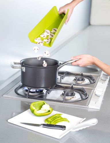 Joseph Joseph JJ91 Chop2Pot Plus-Schneidbrett Groß, rot - 6