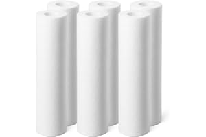 SINEA FILTRATION EAU SINEA Cartouche filtre eau 5 microns 9 pouces 3/4 Ecosoft, filtration efficace, capture les sédiments, élimine les impuretés, lot de 6