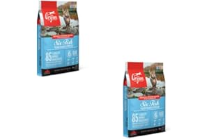 Orijen Cat Six Fish | dwupak | 2 x 340 g | pełnoporcjowa karma dla dorosłych kotów | 85% wysokiej jakości składników pochodzenia zwierzęcego | ryby, podroby, kości | naturalny smak