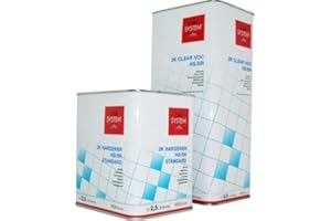 Unbekannt 2K Klarlack Set inkl. Härter Clear VOC high solid Scratch Resistant Autolack Lackpoint 5 Liter + 2,5 Liter Härter