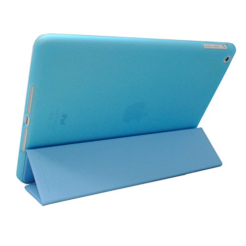 Khomo iPad Mini 4 Hülle Case Hellblaues Transparent Gehäuse mit doppelten Schutz ultra dünn und leicht, Smart Cover – Clear Blue - 6