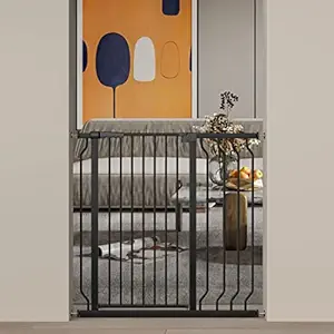 WAOWAO Tall Baby Gate (Black, 49.21