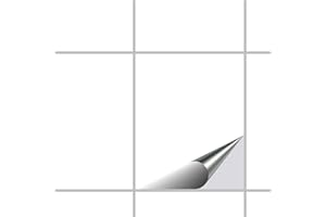 FoLIESEN - Naklejki na płytki 20 x 25 cm, samoprzylepna folia na płytki do łazienki i kuchni, zdejmowana folia samoprzylepna na płytki ścienne, tylną ścianę i bordiury, 30 płytek samoprzylepnych,