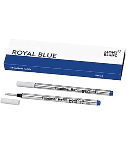 2 x Schmidt FL 6040 fineliner vezel vulling blauw medium geschikt voor rollerball