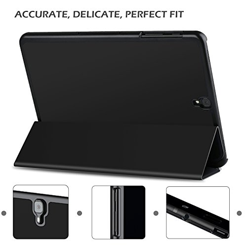 Samsung Galaxy Tab S3 9.7 Hülle iBetter Galaxy Tab S3 9.7 Slim-Fit Smart Case Hülle Schutzhülle Tasche mit Leichte Ständer für Samsung Galaxy Tab S3 9.7 SM-T820 / T825 2017 Modell-SchwarzI - 3