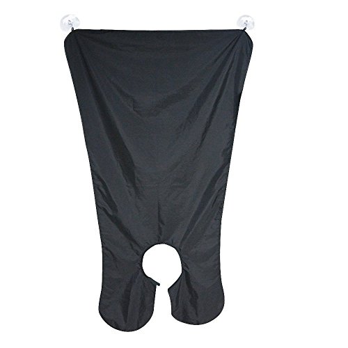 Barba Delantal coleccionar - afeitarse delantal recorte su barba en minutos sin el lío y dejar de estorbar su fregadero! -Mantener el fregadero limpio! ¡El mejor regalo de barba afeitado! (Negro)