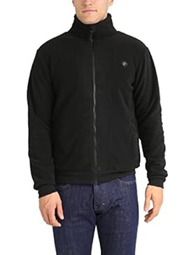 Lower East Herren Fleecejacke mit Stehkragen