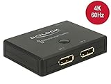 switch displayport hdmi No indicación DeLOCK DisplayPort Interruptor de Video - Switch de vídeo (DisplayPort, Negro, De plástico, 3840 x 2160 Pixeles, 820 mm, 620 mm)
