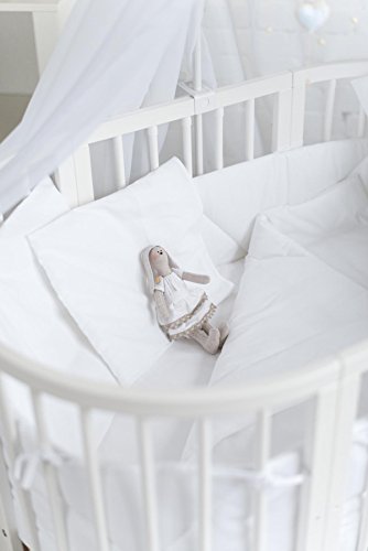Comfort Baby® Classic Jersey Bed Sheet; Suitable for Smart Grow 7-in-1 Baby Bed Round and Oval Mattress Pack of 2