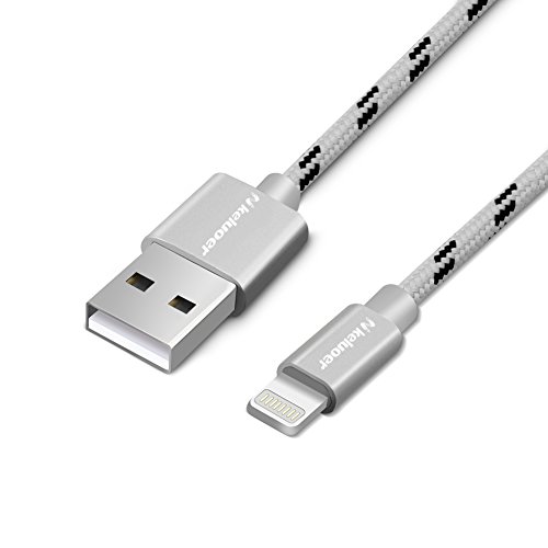 Keluoer Blitz-Kabel Apple iPhone Ladegerät USB-Kabel – für iPhone 7-7Plus 6S Plus-6 Plus SE 5S 5C 5, iPad 2 3 4 Mini, iPad Pro Air 2, iPod – 3.3ft / 1m (Dunkelgrau) - 4