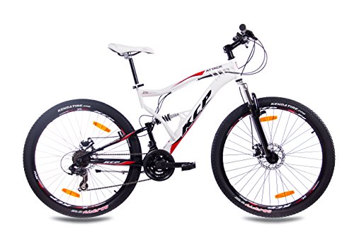 27,5″ Zoll MOUNTAINBIKE FAHRRAD KCP ATTACK Unisex mit 21 Gang SHIMANO TX weiss schwarz - 2
