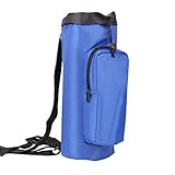 QEES Oxygen Cylinder Tank Backpack Bag Blue Waterproof 1680D Oxford Cloth Oxygen Cylinder Carrier with Adjustable Shoulders and Side Pockets for Oxygen Cylinders and D Tanks YQPD02