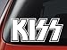 Produktbild Aufkleber für Auto, Fenster, Wände, Laptop, Motiv KISS-Logo, Vinyl
