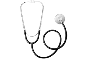 CYUaoao Stethoskop Medizin Stethoskop für Erwachsener und Kinder Classic Einkopf Stethoskops aus Aluminium Abhörgerät für die Auskultation von Herz Lunge Medizinisch Heimgebrauch Schwarz