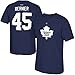 Produktbild NHL Eishockey T-Shirt TORONTO MAPLE LEAFS Jonathan Bernier #45 blau in XXL (2XL)