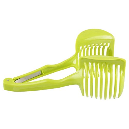 1pc Tomatenschneider Obst Cutter Ständer Utensilios De Cozinha Assistent lounged Tomato Lemon Aktenvernichter Slicer zufällige Farbe - 2