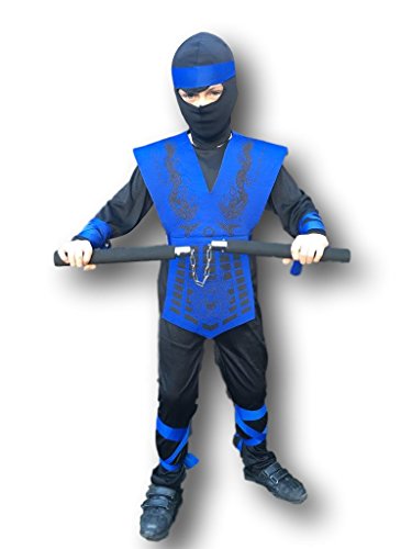 Rubber Johnnies TM Costume Ninja Sub Zero Mortal Combat per Bambini
