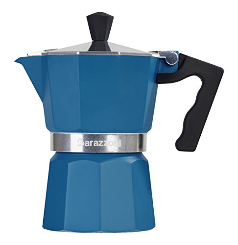 Barazzoni die Kaffeekanne Cafetière bunt, Aluminium/Silikon, 1 Tasse, Blau, 6.6 x 12.4 x 13.1 cm Barazzoni die Kaffeekanne Cafetière bunt, Aluminium/Silikon, 1 Tasse, Blau, 6.6 x 12.4 x 13.1 cm Bilder