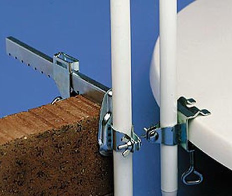 Pauli Tisch-Schirmklammer verzinkt, Stockhalter 19-30 mm