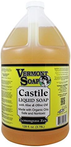 Vermont Soapworks - Aloe Castile Liquid Soap Lemongrass Zen - 1 Gallon