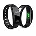 Produktbild Original QS80 Bluetooth Smartwatch Armband Herzfrequenz und Blutdruckmesser Schlaf-Monitoring für Ios und Android Smartphone (Schwarz)