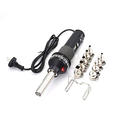 Preisvergleich Produktbild GONGJUE GJ8018LCD 220V Heißluftgebläse Digital Elektroschweißen Lötwerkzeug Rework Repair Ajustable 450 Entlöten von Wärme EU