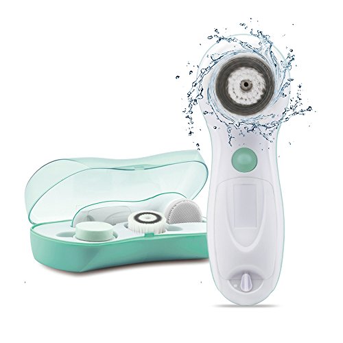 TOUCHBeauty Waterproof 3 in1 Facial Cleansing Brush with 2 Speed Settings Face Skin Cleanser & Exfoliator Appliance Brush TB-0759A