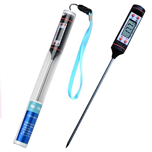 Digital-Thermometer mit LCD Display und Sonde Edelstahl Lange für Messen Temperatur Netzteil Unterstützung Automatische Abschaltung - 6