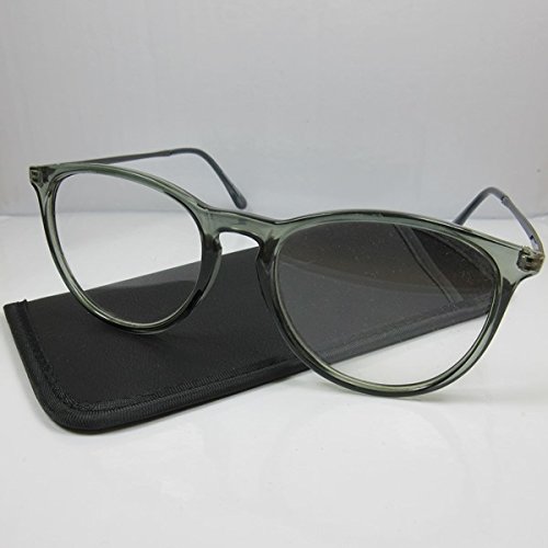 Preisvergleich Produktbild BENSON Große Lesebrille Metallbügel Damen & Herren schwarz / trans. Fertigbrille +1,0