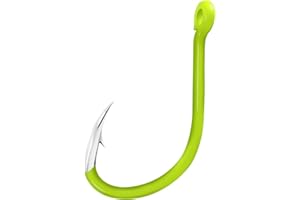 HUIOP Resplandor Luminoso del Acero al Carbono de los Ganchos de Pesca 50pcs en los Ganchos de Pesca de la Noche,Resplandor en anzuelos de Noche