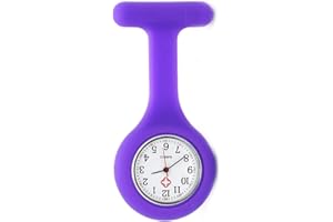 SIBYTECH Fob Watch Broche, Silicone avec Aiguille/Clip, lumière Nocturne, Conception de la Lutte Contre Les infections, médecin Infirmier Personnel Infirmier Broche médicale infirmière