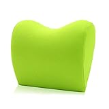 Siège d'auto cou Oreiller Coussin de voiture Têtière Couverture souple Espace mémoire voiture mousse cou Oreiller voiture appui-tête,Vert