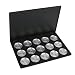 15 Compartments Empty Makeup Palette Eyeshadow Blush Pans Makeup Kit Black RS.365.00