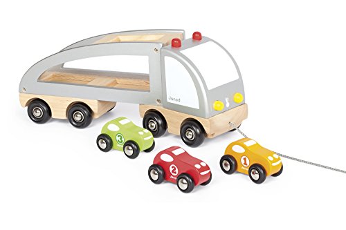 Imagen 1 de Janod - Camión transporta coches a estirar (J05603)