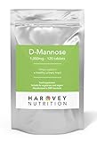 D-Mannose Tablets | 1000mg x 120 Tablets | High Strength | Safe and Natural way to clear Cystitis and other UTIs