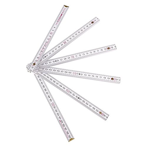 OTWIS Meterstab 2 Meter ✓ Zollstock Zollstab Metermaß Holz-Gliedermaßstab Gliedergelenkstabmaß Doppelmeter Schmiege ✓ werbefrei deutscher Hersteller - 6