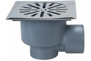 Crearplast c-216 - Sumidero sifonico vertical rejilla inoxidable 100x100 50/40