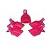 Vovotrade® 5Pcs Toenail Soak Off Clip Caps Gel Nail Art Tips Reusable Clamp Remover (Hot Pink)