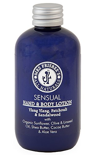 Sensual Organic Hand & Body Lotion with Sandalwood, Patchouli & Ylang Ylang (100ml)