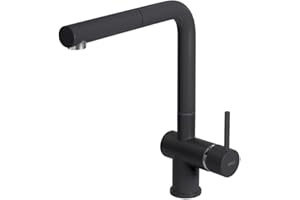 Elleci | Rubinetto cucina Granitek | STREAM PLUS | Colore : G40 Nero