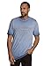 JP 1880 Herren große Größen bis 7XL | T-shirt bedruckt | klassisch, Printshirt, Used-Optik | Rundhals, Halbarm, Baumwolle | hellgrau, blau | mittelblau 6XL 711340 98-6XL