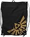 Produktbild Nintendo Turnbeutel - Golden Zelda Logo - schwarz