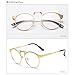 Produktbild AdorabFrames Brillen Brillenfassungen Mode Retro flache Spiegel Hüfthosen Brillenfassungen können angepasst werden Brillen Goldrahmen