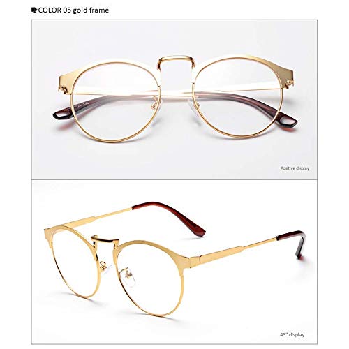 Preisvergleich Produktbild AdorabFrames Brillen Brillenfassungen Mode Retro flache Spiegel Hüfthosen Brillenfassungen können angepasst werden Brillen Goldrahmen