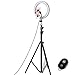 Produktbild NBZH Ring Leuchten Mit Stand-Self-Timer-Fernbedienung, 8Inch Kamera Foto-Video Außen 24W LED-Ring Lichtfotografie Studio Light Steht Für Smartphone, YouTube, Make-Up