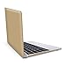 Produktbild kwmobile Hardcase Laptop Hülle für Apple MacBook 12" - Gold dünne gummierte Schutzhülle Cover Case Tasche
