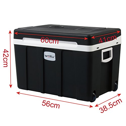 WOLTU Kühlbox, Thermo-Elektrische Mini-Kühlschrank, 50L Isolierbox warmhalten oder kühlen, 12V&220V, für Auto und Camping - 8