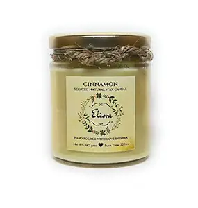 Eliora Cinnamon Scented Natural Wax Glass Candle
