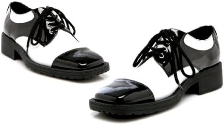 Men's White and Black Oxford Shoes